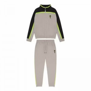 Beige Men's Trapstar Irongate T Shell Tracksuits UK | 05182-UGDF