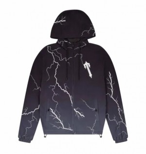 Black Men's Trapstar 2C IRONGATE T – LIGHTNING EDITION Windbreaker UK | 95062-VXDL