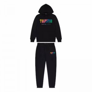 Black Men's Trapstar Chenille Decoded Tracksuits UK | 28634-APZF