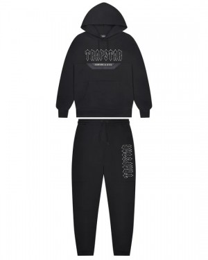 Black Men's Trapstar Decoded Panel Tracksuits UK | 50378-NGXT