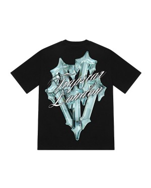 Black Men's Trapstar Diamond In The Rough 2.0 T-shirts UK | 71265-VMZS