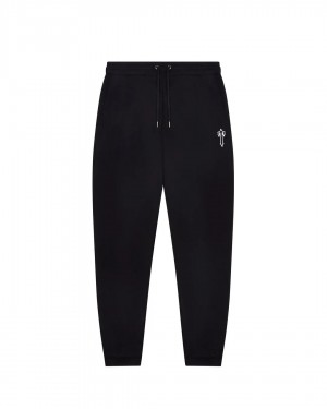 Black Men's Trapstar Foundation Joggers UK | 37462-NAPB