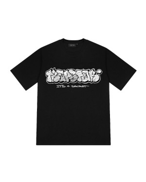 Black Men's Trapstar Graffiti T-shirts UK | 59143-WCPU