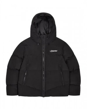 Black Men's Trapstar Hyperdrive Puffer Jackets UK | 83264-OKTM