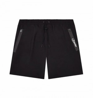 Black Men's Trapstar Hyperdrive Tech Shorts UK | 35612-YMOI