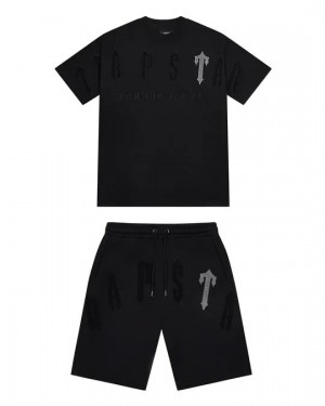 Black Men's Trapstar Irongate Arch 2.0 Short Set UK | 40685-NEPB