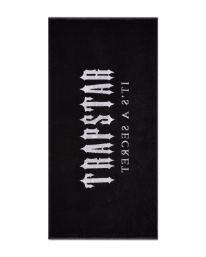 Black Men's Trapstar Irongate Beach Towels UK | 34602-RWZI