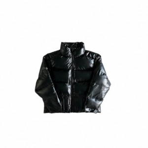 Black Men's Trapstar Irongate Embossed Puffer Jackets UK | 32698-IMUL