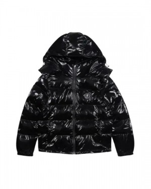 Black Men's Trapstar Irongate Puffer Jackets UK | 02376-MXAT