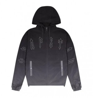 Black Men's Trapstar Irongate Quilted Windbreaker UK | 71835-KPDJ