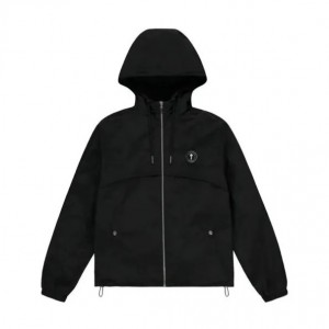 Black Men's Trapstar Irongate T Windbreaker UK | 13906-TSJD