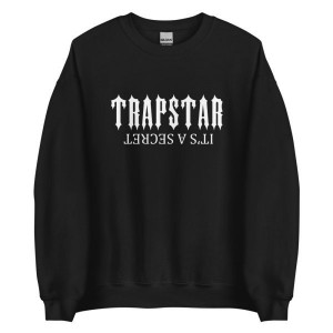 Black Men's Trapstar It’s A Secret Sweatshirts UK | 62073-SRAC