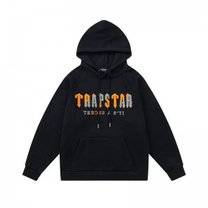 Black Men's Trapstar It’s A Secret Yellow Logo Hoodies UK | 70519-SEWT