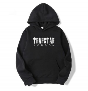 Black Men's Trapstar London Hoodies UK | 01892-RXOH