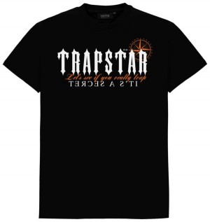 Black Men's Trapstar X Central C T-shirts UK | 21564-ACRX