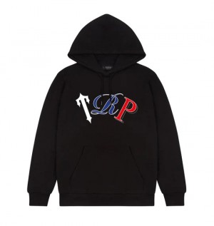 Black Men's Trapstar Trp Revolution Edition Hoodies UK | 91034-AWIT