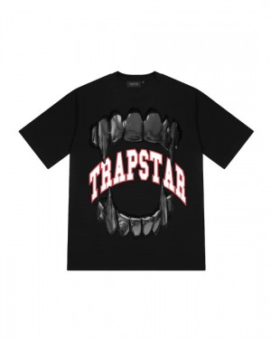 Black Men's Trapstar Vicious Victory T-shirts UK | 62937-MGDL