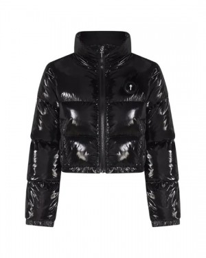 Black Women's Trapstar Irongate Puffer Jackets UK | 23108-CPWT