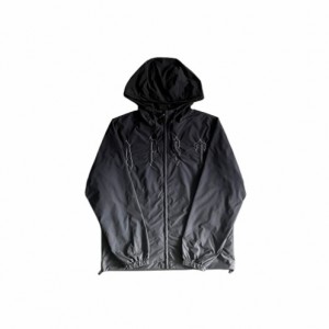 Black / Gradient Men's Trapstar Outline Arch Windbreaker UK | 13967-VAGU