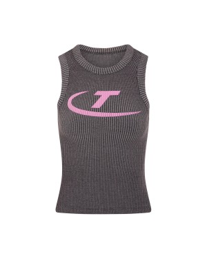 Black / Pink Women's Trapstar Hyperdrive Two Tone Vests UK | 91572-CLPX