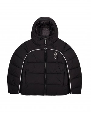 Black / White Men's Trapstar PRE ORDER Irongate Arch Puffer Jackets UK | 53986-LQSA