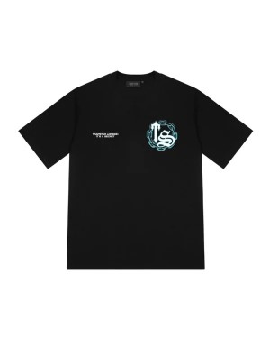 Blackteal Men's Trapstar Chain Script T-shirts UK | 64857-RBPS