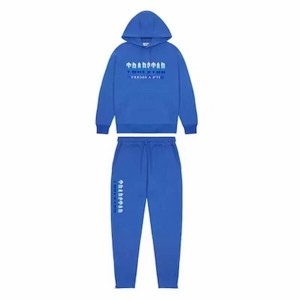 Blue Men's Trapstar Chenille Decoded 2.0 Hooded Tracksuits UK | 07281-HTED