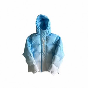 Blue Men's Trapstar Decoded 2.0 Cashmere Hooded Puffer Jackets UK | 84509-IEXK