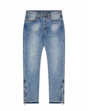 Blue Men's Trapstar X Adwoa Jeans UK | 15078-TRYA