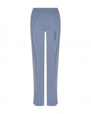 Blue Women's Trapstar Hyperdrive Rib Panel Track Trousers UK | 10897-ZQNG