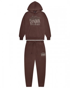 Brown / Crystal Men's Trapstar London Tracksuits UK | 51730-BFVM