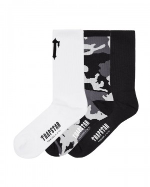 Camo Men's Trapstar 3 Pack Irongate T Socks UK | 05732-UNDE