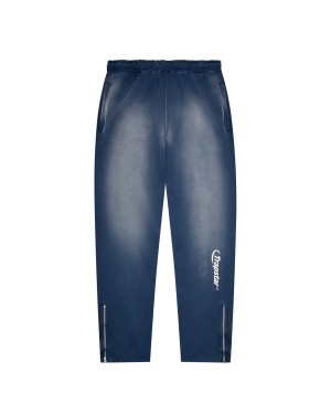 Denim Wash Men's Trapstar Hyperdrive Spray Joggers UK | 82034-NUKG