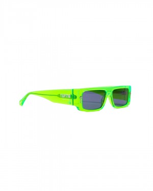 Green Women's Trapstar Decoded Acetate Sunglasses UK | 28435-OBIX