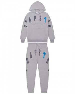 Grey Men's Trapstar Irongate Arch Chenille 2.0 Tracksuits UK | 95813-PJSY