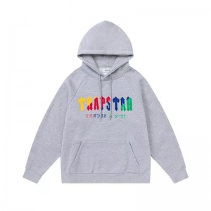 Grey Men's Trapstar It’s A Secret Hoodies UK | 72816-KTMC