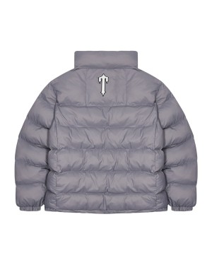 Grey Men's Trapstar It’s A Secret Puffer Jackets UK | 81347-JDEQ