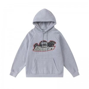 Grey Men's Trapstar Shooters Gray Logo Hoodies UK | 86371-ROHE