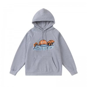 Grey Men's Trapstar Shooters Orange Logo Hoodies UK | 62749-RBFV