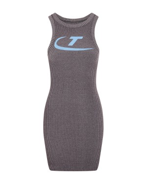 Grey Women's Trapstar Hyperdrive Two Tone Dress UK | 49185-IVJT