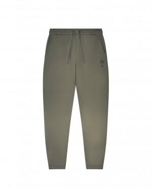 Khaki Men's Trapstar Foundation Joggers UK | 04781-FZNH