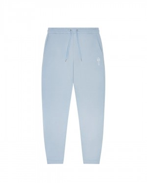 Light Blue Men's Trapstar Foundation Joggers UK | 91056-PSAJ