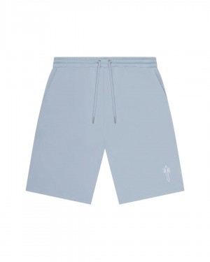 Light Blue Men's Trapstar Foundation Shorts UK | 37186-ZFRU