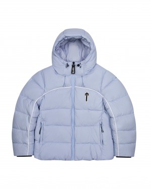 Light Blue Men's Trapstar Irongate Arch Pipping Puffer Jackets UK | 79531-YFRN