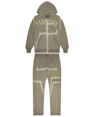 Olive Men's Trapstar Irongate Rivet 2.0 Tracksuits UK | 20817-ZFAM