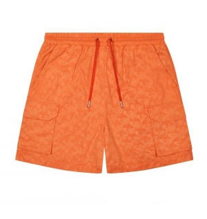 Orange Men's Trapstar London Monogram Shorts UK | 95470-VMBO