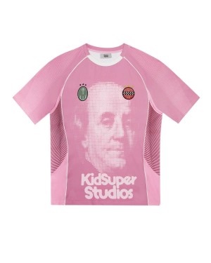 Pink Men's Trapstar X Kidsuper Football Jersey UK | 81375-RCFB