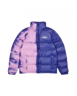 Purple Men's Trapstar Hyperdrive Heat Reactive Padded Coats UK | 31867-NMLQ