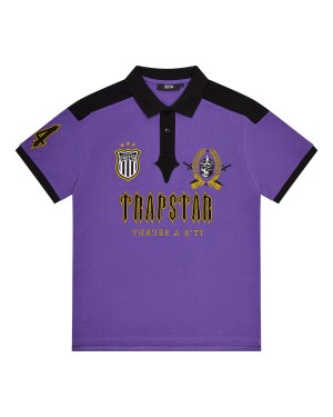 Purple Men's Trapstar Irongate Polo Shirts UK | 50841-QSHD