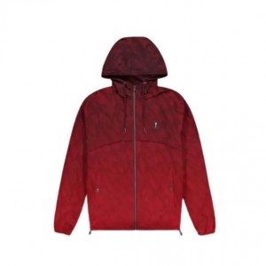 Red Men's Trapstar Irongate T Windbreaker UK | 12069-THGM